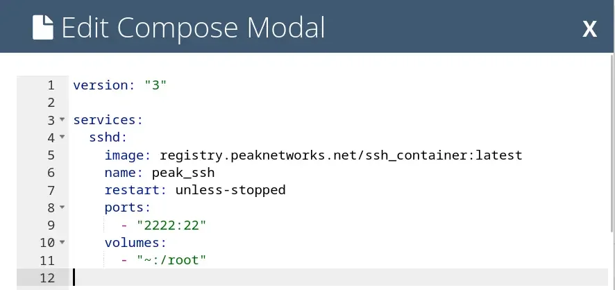 Edit SSH Compose